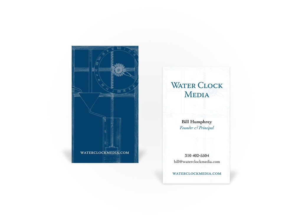 Water Clock Media – Business Card